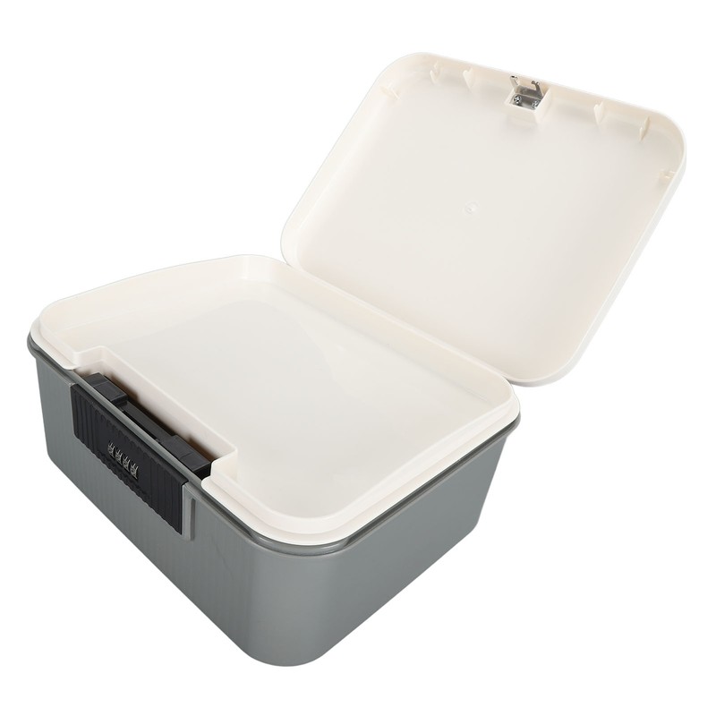 9L Capacity Lockable Storage Trunk for Files Document Organizer Double