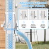KMJETNIVY Rainwater Collection System,for 2"X3"Downspout Diverter with Adjustable Collection Capacity,