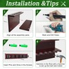 Pool Stick Holder Wall Mount,Hardwood Billiards Pool Cue Rack, Pool