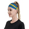 Sweden Flag Sports Sweatband Headband for Men Women, Moisture-Wicking Non-Slip