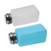 Mobestech 2pcs Press Down Static Alcohol Pump Bottles Refillable Empty