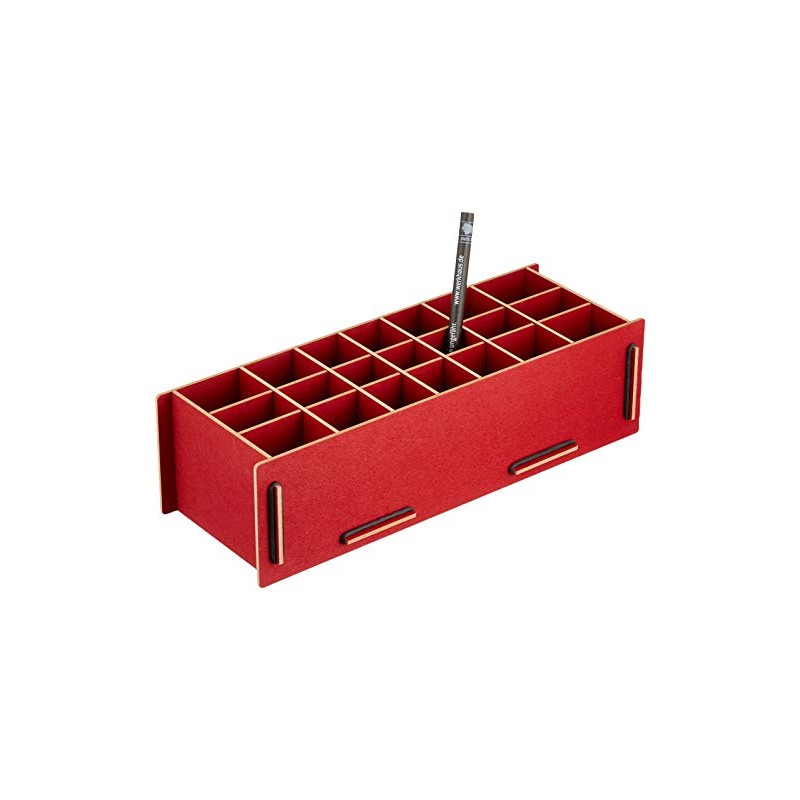 Werkhaus XL Pencil Box Dark Red 515g SON2007-27 19 Count
