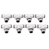 50PCS PT1/4 Hose Connectors PU Nylon Tubing T Shaped Tee