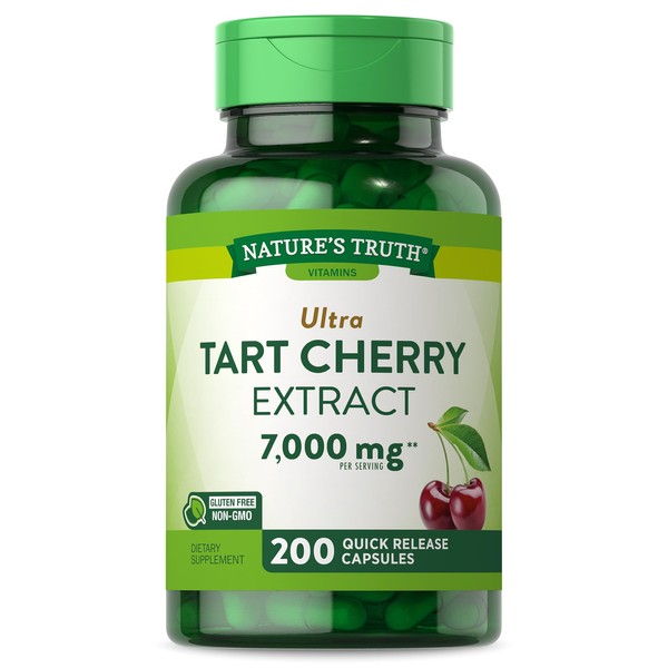 Nature's Truth Tart Cherry Extract Capsules | 7000mg | 200