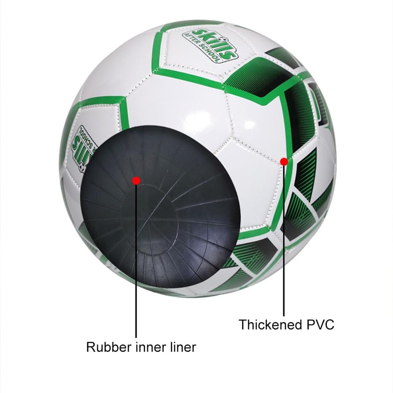 SUIOPPYUW Boys Football with Cool Pattern Soft and Scratch-Resistant Football