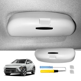 LUWU Sunglass Holder Box for Kia Sportage NQ5/EV6/CEED CEEDX/K3/K5 DL3/Forte 2021-2024 2025 Glasses Storage Case EV6 GT/GT Line Sunglasses Organiser for Overhead Grab Handle Accessories (Grey)