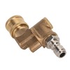 Quick Connecting Pivoting Coupler Attachment 1/4in for Pressure Washer Nozzle