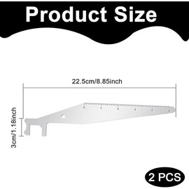 Shuoteng Stainless Steel Pry Firefighter Tool, 2Pcs Firefighter Swipe Tools, Multifunctional Lever Tools For Firefighter First Responder Repair And Maintenance