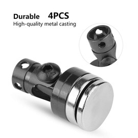 RC Magnetic Body Post, Pack of 4 Alloy Magnetic Stealth Invisible Body Shell Mount Column RC Vehicle Accessories Parts Compatible with SCX10 4WD RC Car [Black]