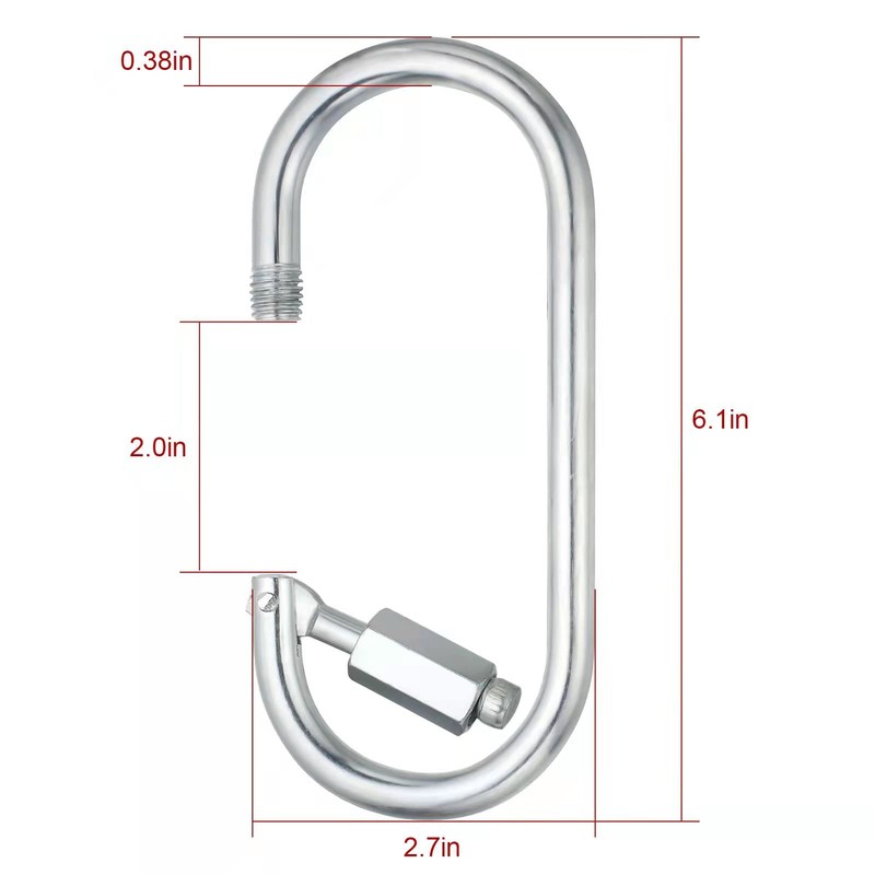 Quick Link Locking Carabiner Clip Big Oval Shape Large Tow