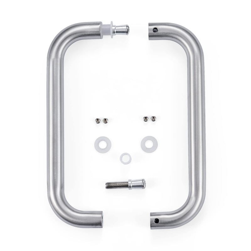 Ranbo Brushed Nickel 6" （CTC） Tubular Back-to-Back Shower Door Handle，3/4"