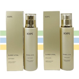 IOPE 아이오페 슈퍼 바이탈 2종 세트 소프너 + 에멀젼 150ml IOPE Super Vital 2-Piece Set Softener + Emulsion 150ml [Softener 150ml + Emulsion 150ml]