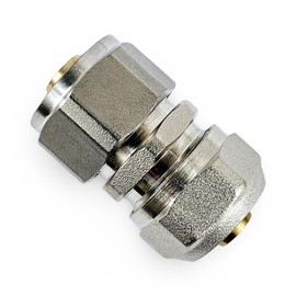 Adapter Reducer for Water Underfloor Heating Evoh Pipe and Multilayer Pert-Al Pert and Pex Pipe, Reducing Coupling Plastic to Copper Pipe (12x1.6mm Evoh x 15mm Plastic)