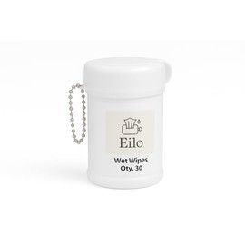 Eilo Wet Wipes with Keychain, 30 Count, Portable Mini Size surface cleaning