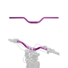 BAOUFF 7/8" Riser Handlebar for Electric Dirt Bike,4MM Thickness 7075 Aluminum 31.8MM and 22MM Tall Bar for Surron Light Bee S and X/Talaria Sting MX3 and R MX4/E Ride Pro S SS SR-Purple