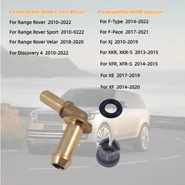 LR049990 Thermostat Water Outlet Hose Connector Kit Compatible with Jaguar Land Rover Range Rover 2010-2022 Range Rover Sport 2010-2022 Discovery 4 2010-2022 Range Rover Velar 2018-2020