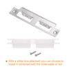 sourcing map Door Strike Plate, 145mm x 37.5mm 201 Stainless