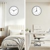 Wall Clock 2 Pack 12 Inch Silent Wall Clocks Battery