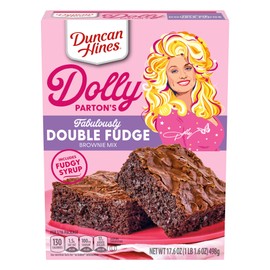Duncan Hines Dolly Parton's Fabulously Double Fudge Brownie Mix, 17.6 oz.