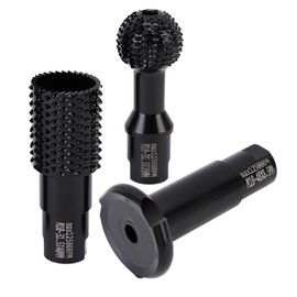 3PCS Wood Grinder Ball Gouge Heads Spherical Cylindrical Angle Grinder Attachments T Shaped Rotating Burr 100mm Angle Grinder Head Attachments for Wood Carving Grinding Polishing Slotting