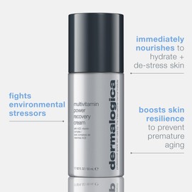 Dermalogica MultiVitamin Power Recovery Face Cream, Hydrating Facial Moisturizer with Antioxidants - Preventing Signs of Skin Aging, 1.7 fl oz