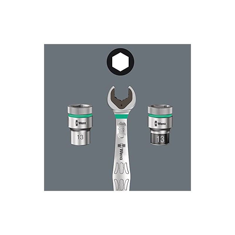 Wera 5049060001-39-Piece Tool Set, 19cm, Blend Material, 1/4 Drive System,