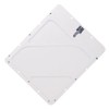 Riveted Aluminum Hazmat Placard Holder, White Back Plate, 11-7/8" x