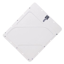 Riveted Aluminum Hazmat Placard Holder, White Back Plate, 11-7/8" x 13-3/4" x 3/16", J. J. Keller & Associates, Inc.