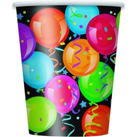 Unique Party 42016 - 9oz Bravo Birthday Paper Cups, Pack of 8