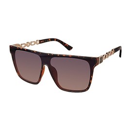 Jessica Simpson Women's J6194 Trendy Shield Square Sunglasses with UV400 - Glamorous Sunglasses for Women, 148mm
