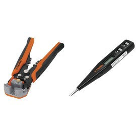 Truper PEC-AUT, Pinzas pelacables en acero, automática  PROVO-1, Probador de voltaje digital                                                          