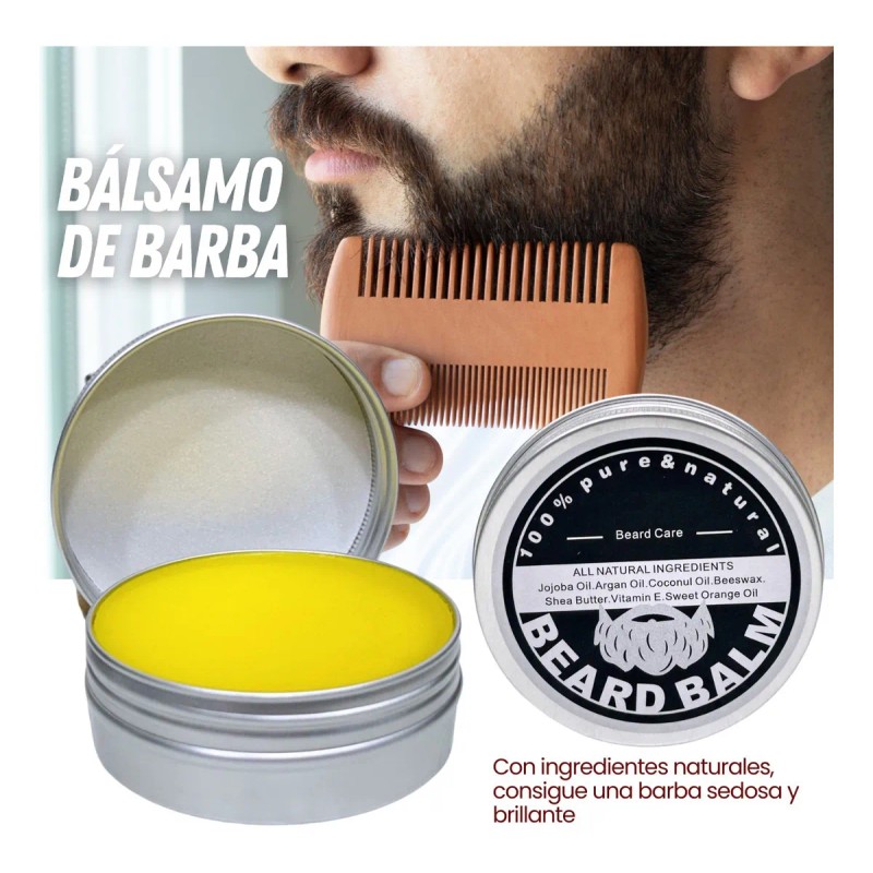 Kit Aseo Y Cuidado Barba Bigote Cuchillas Afeitado Men 11pcs
