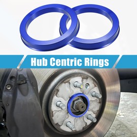 A ABSOPRO Wheel Hub Centering Rings OD 73.1mm to ID 57.1mm Wheel Hub Centering Rings Wheel Seat Centering Spacers Aluminum Alloy Blue (Set of 4)