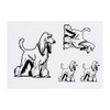 4 x 'Afghan Hound Dog' Temporary Tattoos - Water Resistant,