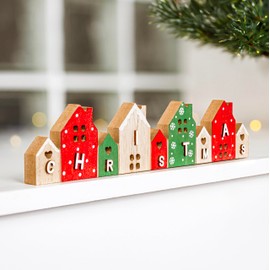 Marco Paul Wooden 29cm Christmas Sign Christmas Decor Christmas Decorations Home Decor Wooden Plaque Tree Decoration Home Decorations Xmas Decorations Christmas Decoration