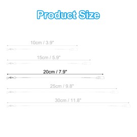 PATIKIL Fishing Wire Leaders 8", 30Pcs 30LB Strength Nylon-coated Fishing Line Leaders with Swivel and Snap for Saltwater Freshwater, Silver Tone