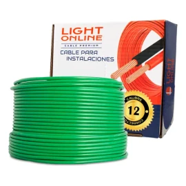 Pack 2 rollos 100m Cable Calibre 12 Rojo y Negro Thw Cca Pvc 75°c Luz En Línea