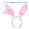 Women’s Cute Rabbit Ears Headband, Soft Plush Bunny Hairband, Christmas