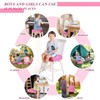 TOTIDYH Toddler Booster Seat for Dining Chair, PU Washable Cartoon