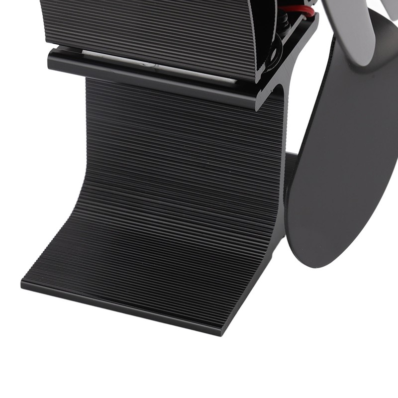 Heat Powered Stove Fan Self Starting Heat Resistant Aluminum Alloy