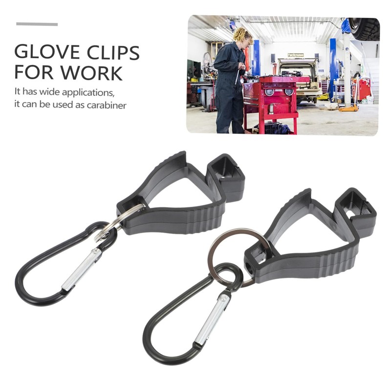 DOITOOL 6pcs Glove Clips for Work Outdoor Glove Holder Convenient