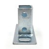 (4-Pack) 2 Slot U Post Base for 1-5/8" -5/8" Single