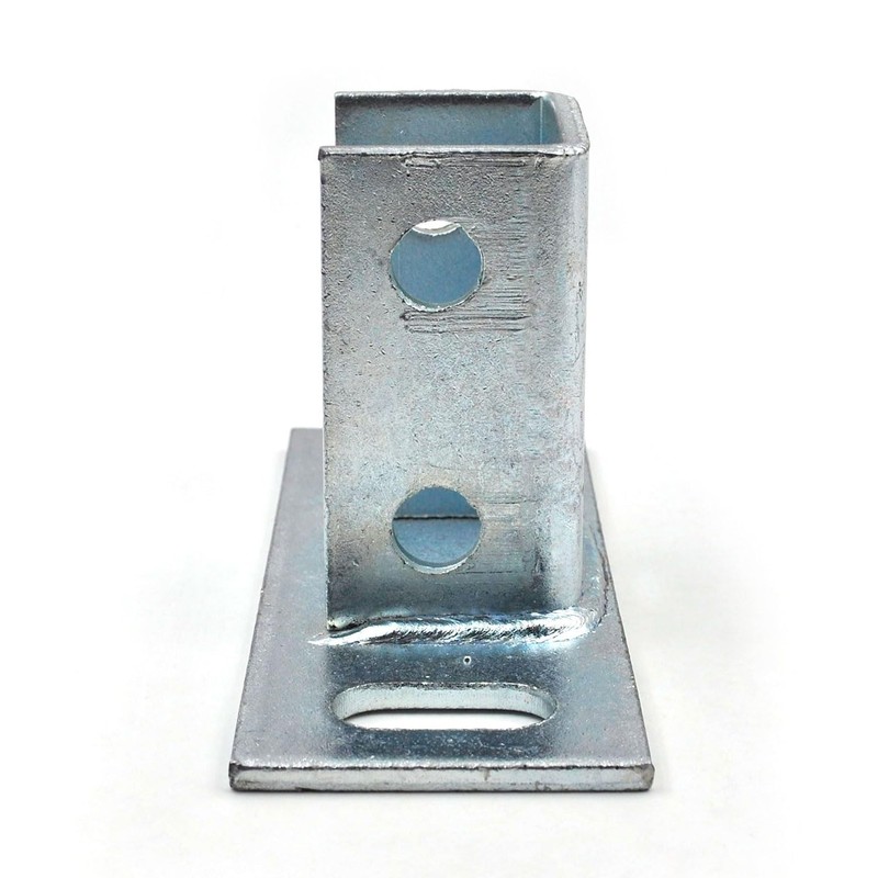 (4-Pack) 2 Slot U Post Base for 1-5/8" -5/8" Single