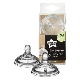 Tommee Tippee TOMMEΕ TIPPEE CLOSER TO NATURE, SLOW FLOW TEATS 0m+ 2PIECES