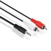 Conecto Audio Stereo Aux Connection Cable, Jack / Jack 0,50m