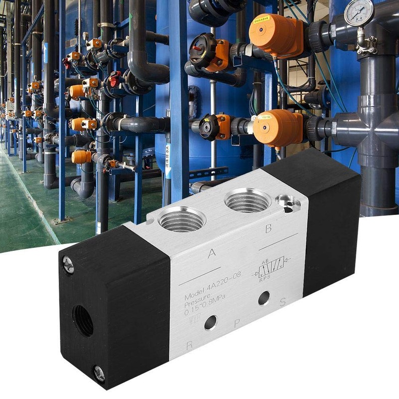 Pneumatic Air Valve, 5 Way 2 Position Pneumatic Hand Lever