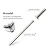 100pcs Trifold Rivets,Silver Aluminum Alloy Folding Blind Rivets,Tri-fold Exploding Pop