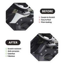 JONKOKO Car Styling Car Center Console Knee Leg Elbow Panel Side Trim Cover Interior Accessories Decoration for Land Rover Defender 2020-2023 90 110 130 Accessories (Matte Black)