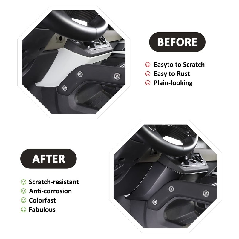 JONKOKO Car Styling Car Center Console Knee Leg Elbow Panel