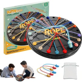 CHAOTEMAI Rope Challenge Puzzle Puzzle Game, Brainy Knots, Rope Puzzles Board Game, Smart Games, Logic Games, Twisted Rope Puzzle Game, for Children from 3 Skill Game, Educational Game